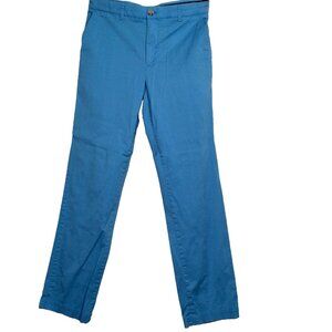 Vinyard Vines Link Pant Golf Pants 32x31 Blue Green Grid Pattern Spring Easter